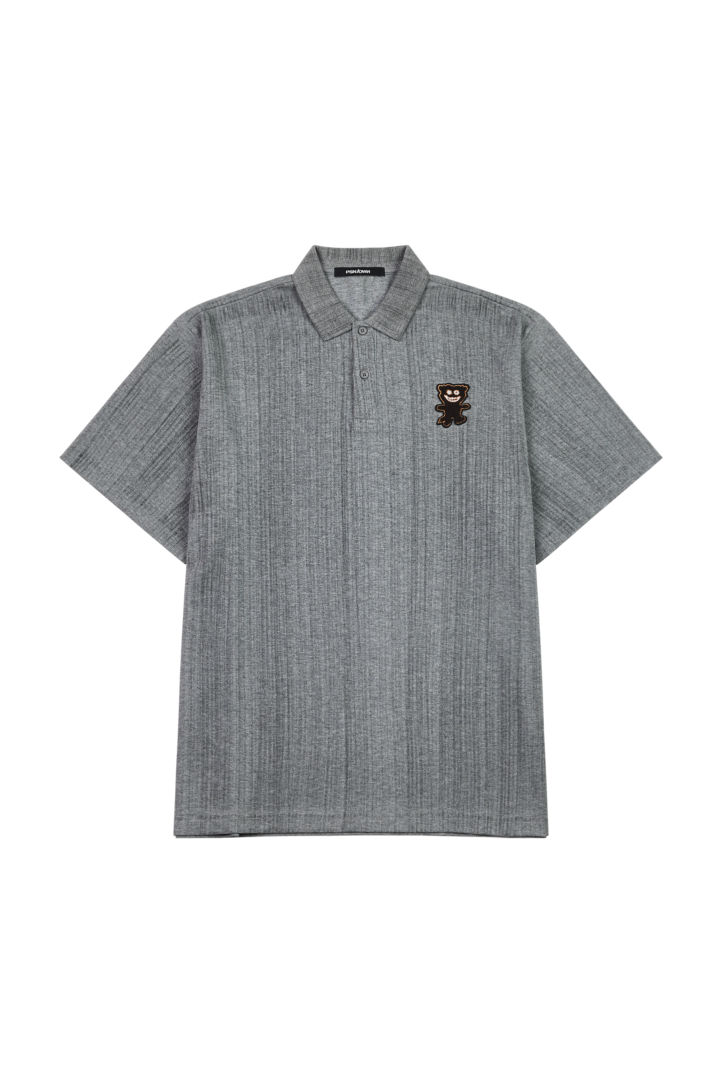 Brush Pinstripe Polo Tee