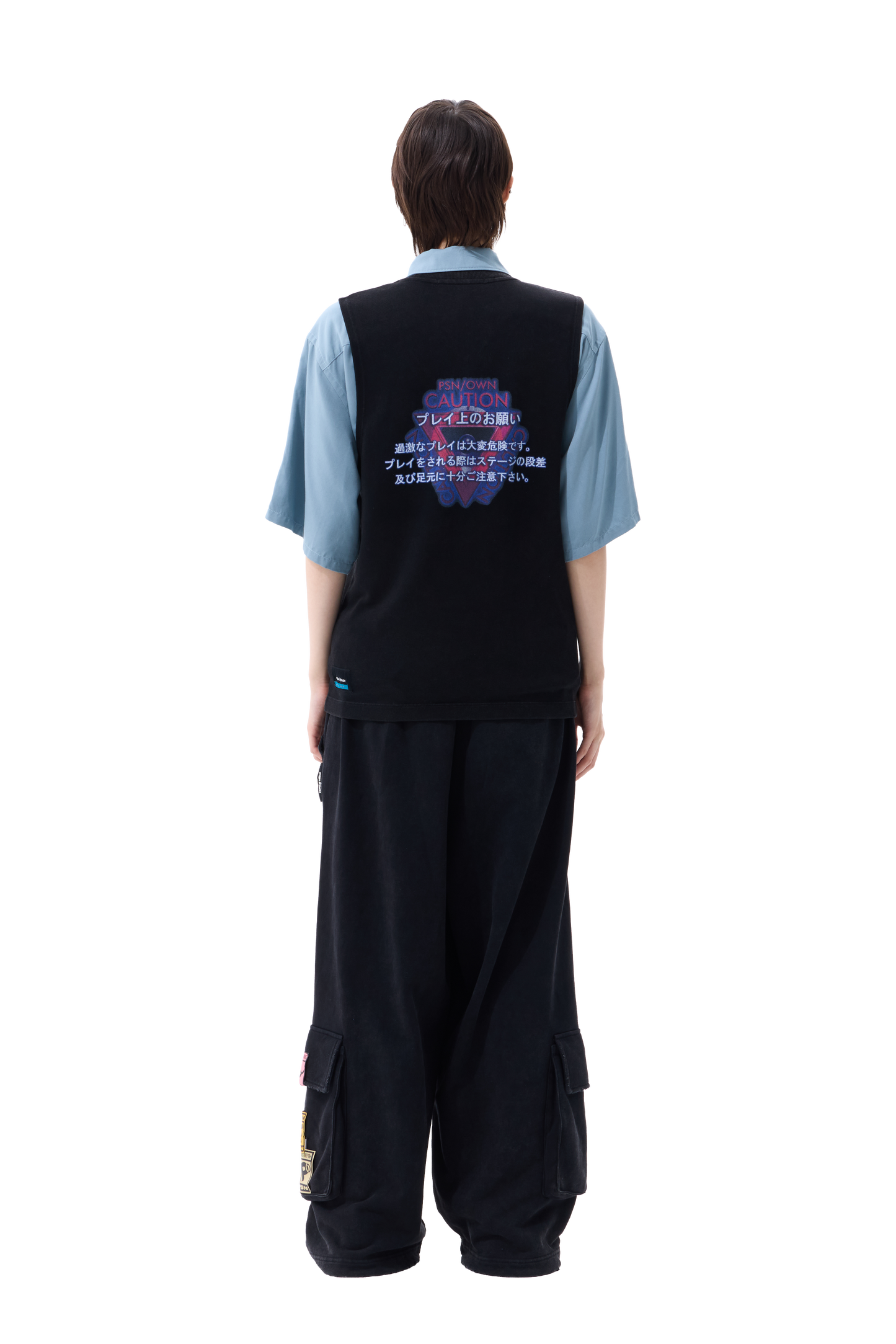 Warning Sleeveless Top