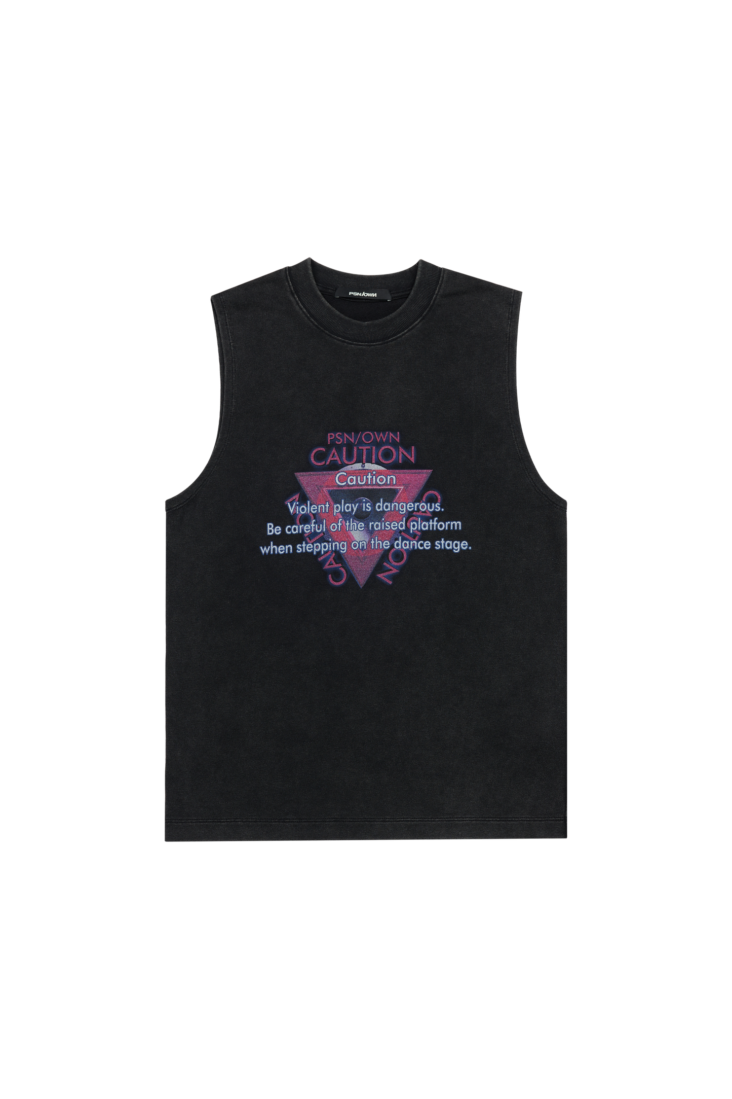 Warning Sleeveless Top