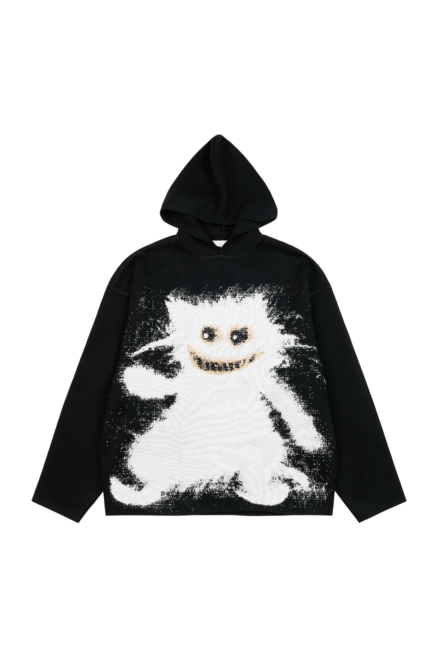 MAD CAT Knitted Jacquard Hoodie