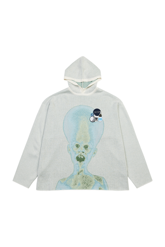 Alien Wowing Jacquard Hoodie